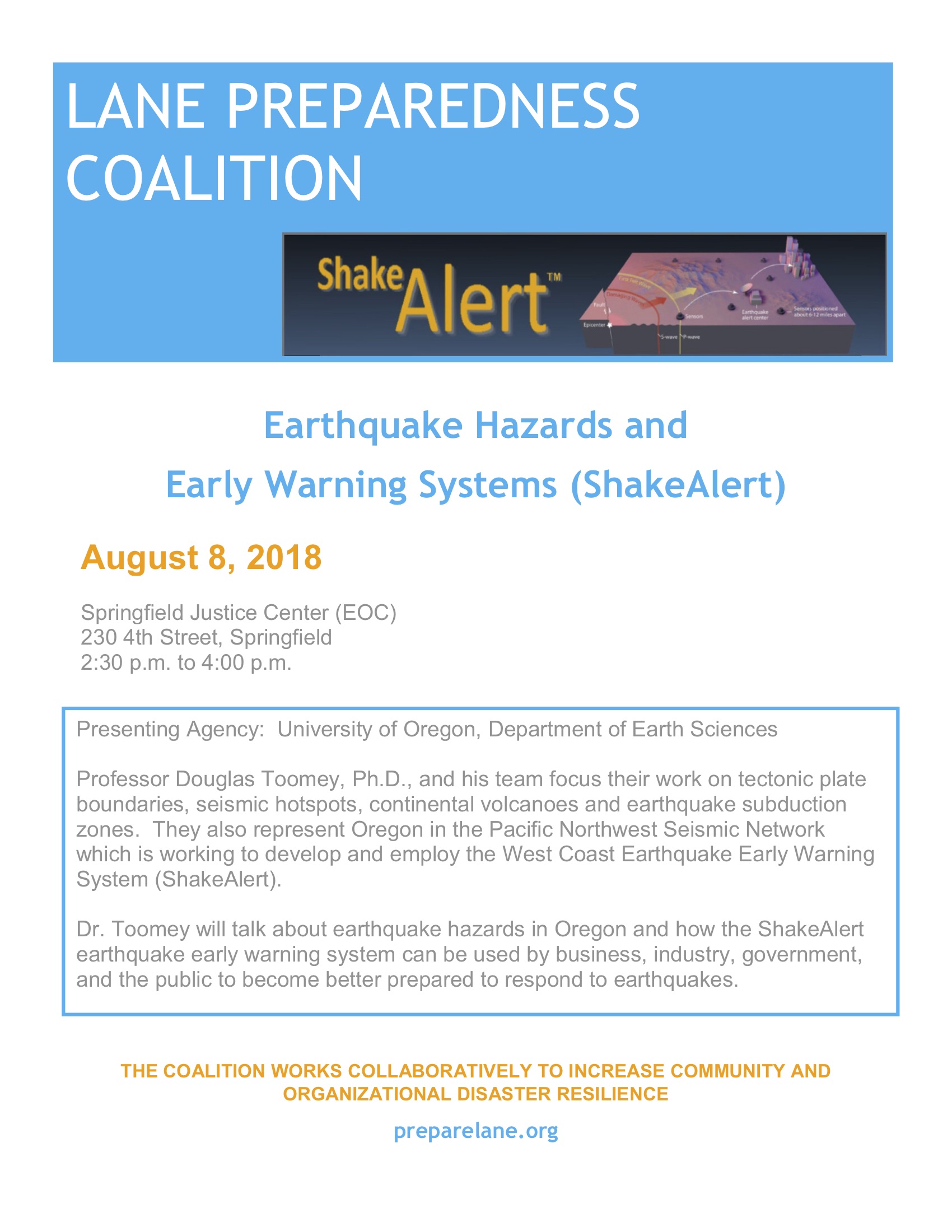 August 2018 Training Flyer
