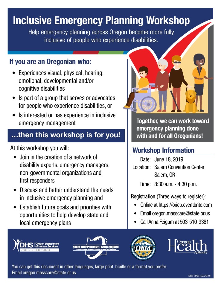 ENGLISH_Inclusive Emergency Planning Workshop Flyer