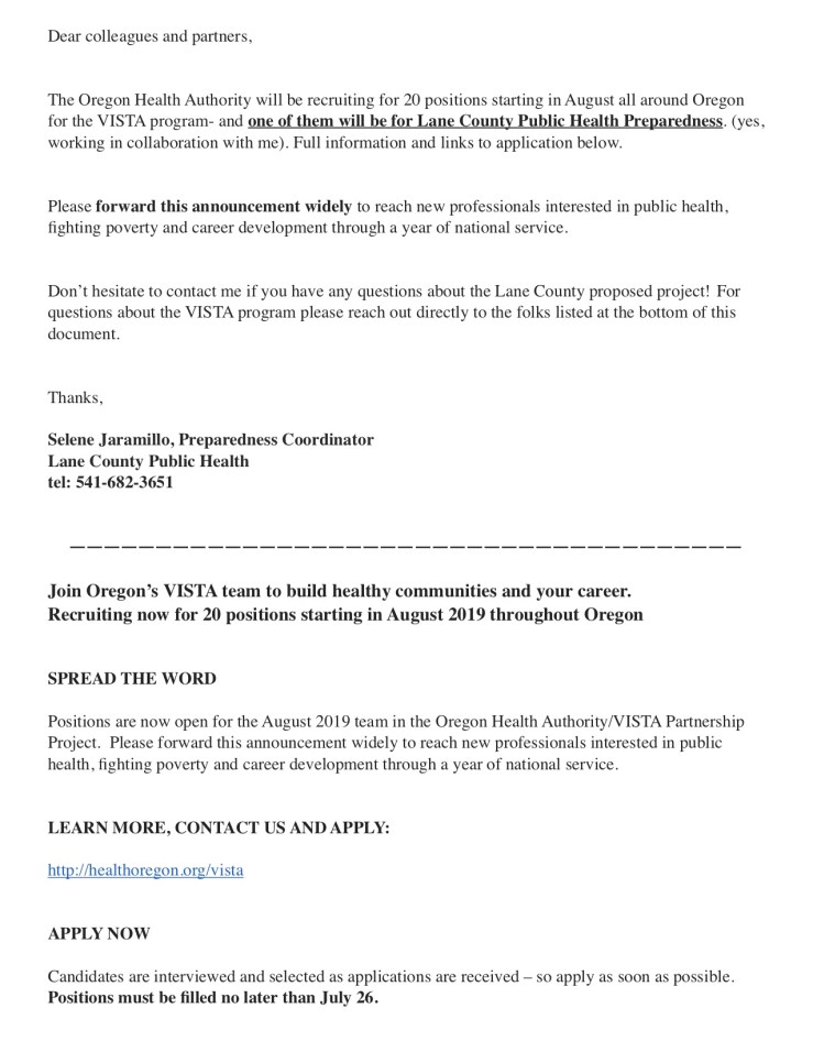 Lane County Public Health PreparednessPDF2-1