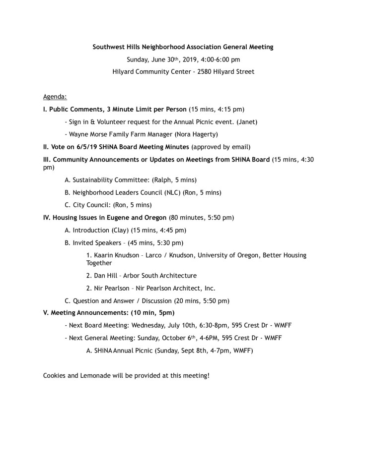 Southwest Hills Neighborhood Association General Meeting_6.30JPEG