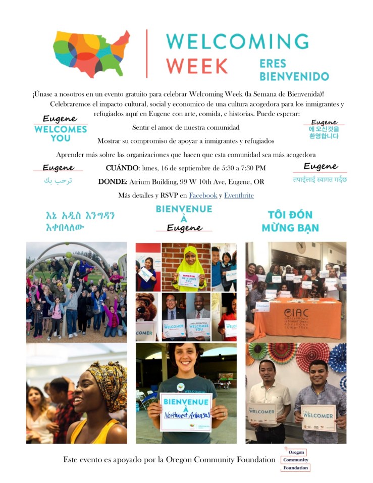 Welcoming Week 2019 Eugene (Esp)1