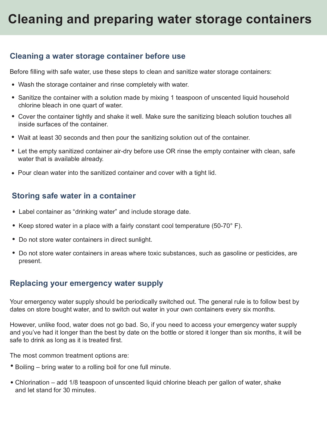 cleaning water containers