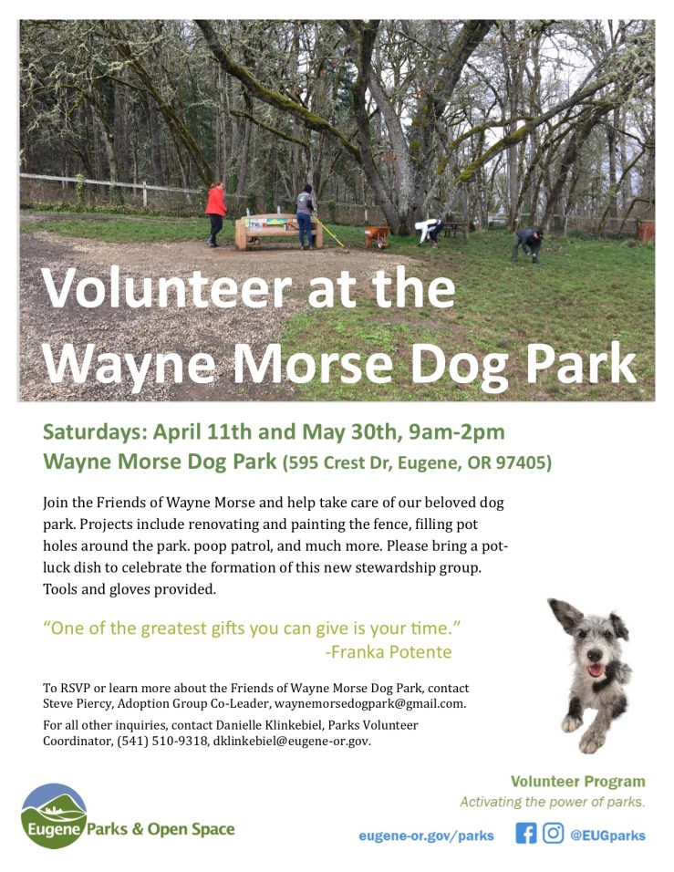 Friends of Wayne Morse Dog Park2020.04